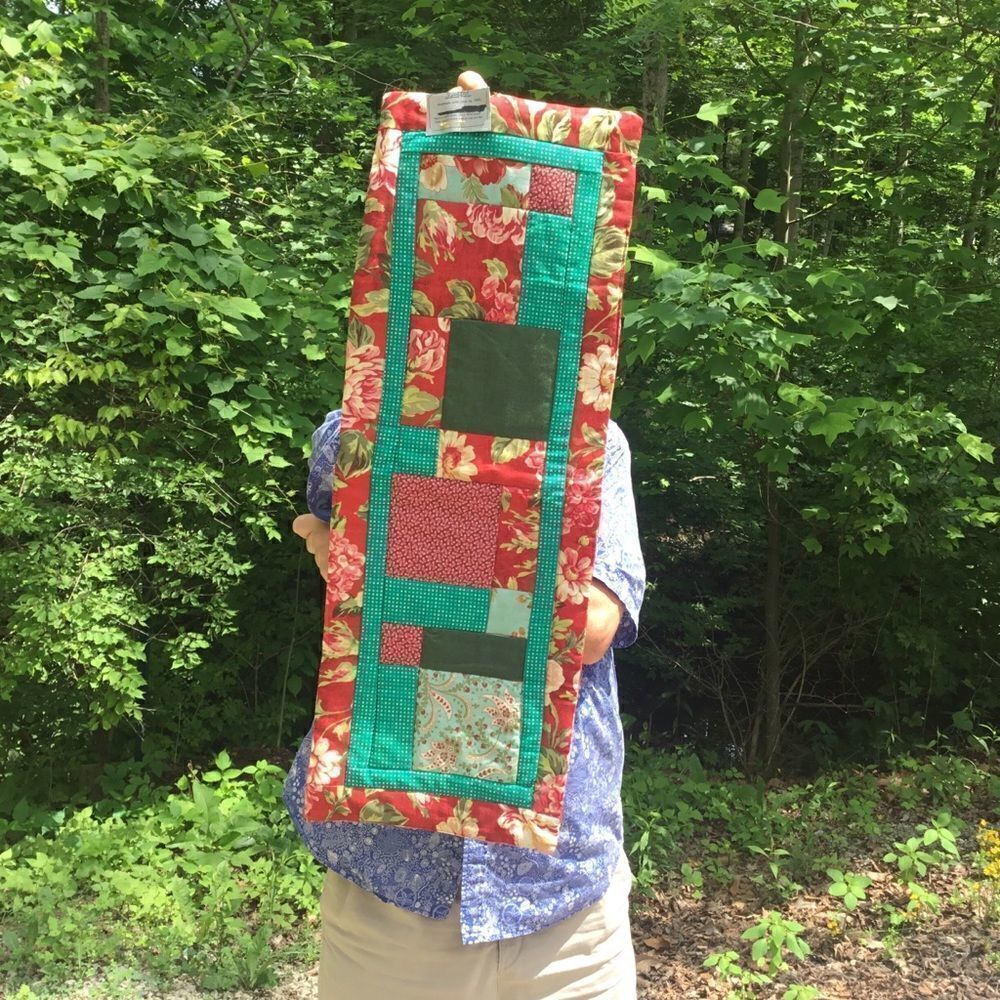 NWTย HandโCraftedโRunnerโinโReds/Greens